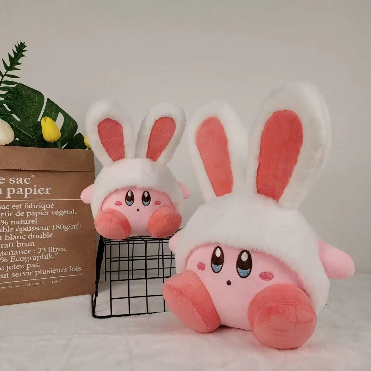 20cm Rabbit Ear Kirby Plush Plush Toys Hug Pillow Grabbing Machine Doll Room Decoration Children'S Toys Girl'S Holiday Gift view 3