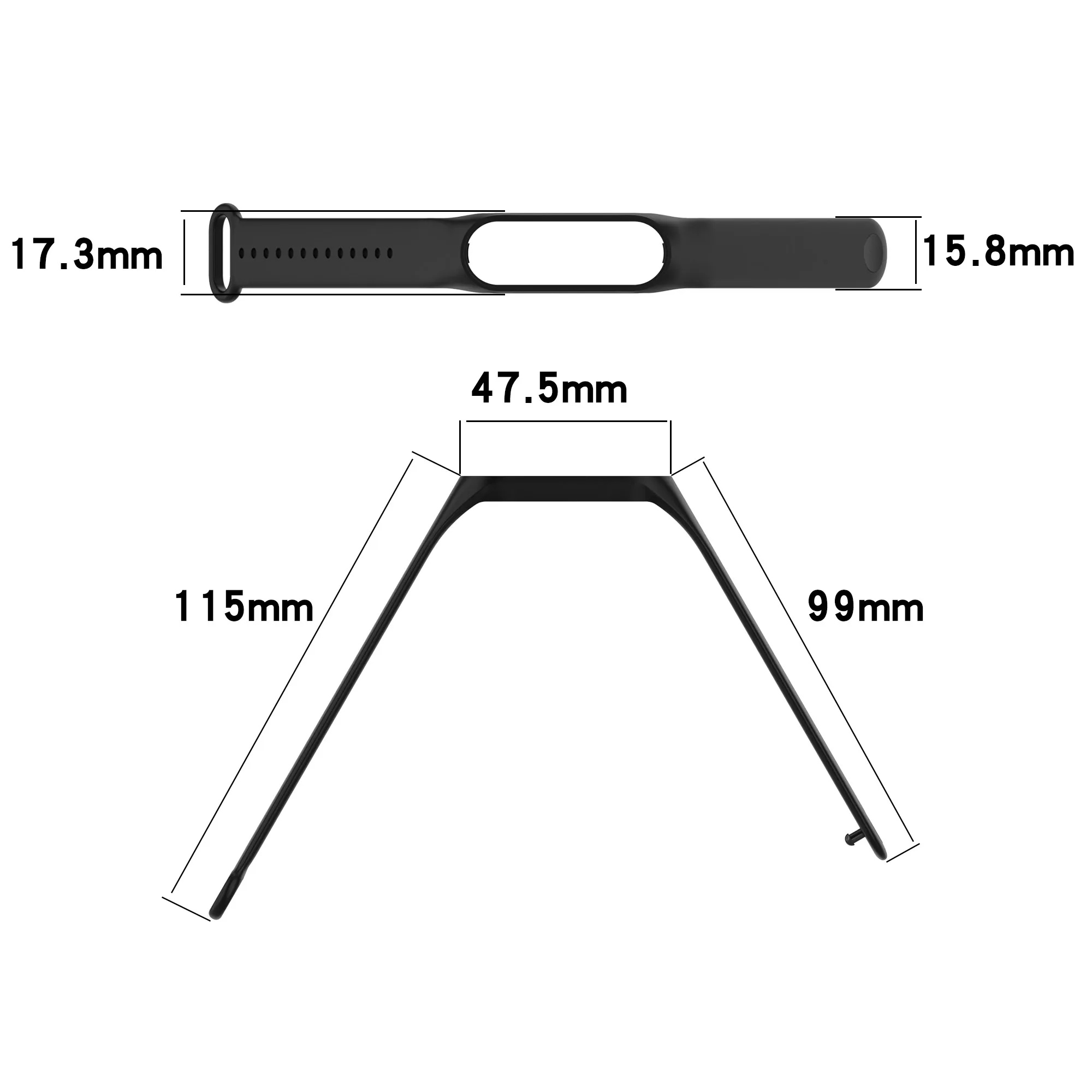 Mi Band 7 Smart Watch Strap Silicone Wristband Miband 7 Strap For Xiaomi Mi Band 6 Correa Mi Band 5 Charging Cable For Mi 7 6 5