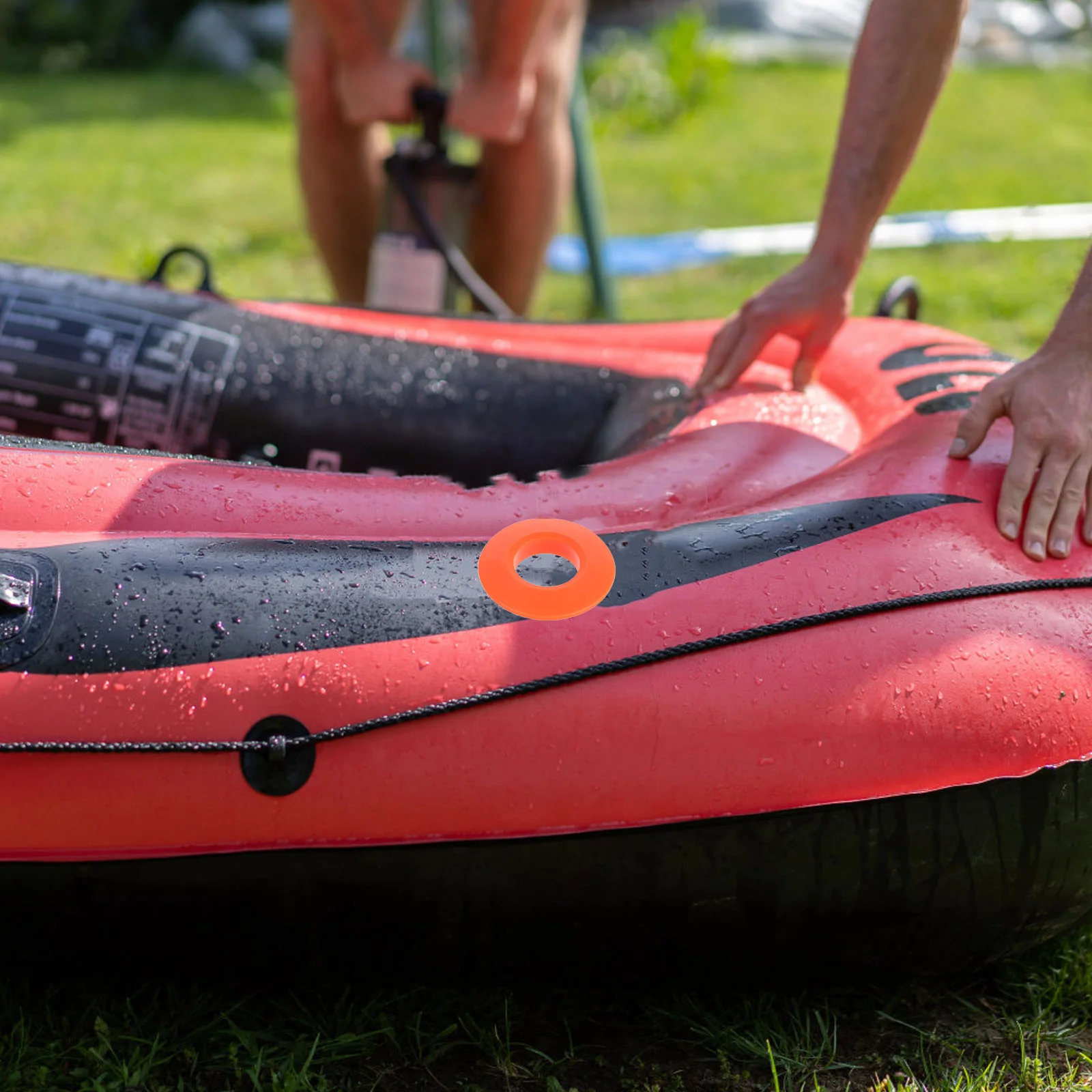 Anéis universais de gotejamento para remo de caiaque, 4 unidades, substituição de anéis de gotejamento para caiaque, canoa, rafting, pás, substituição de eixo de caiaque