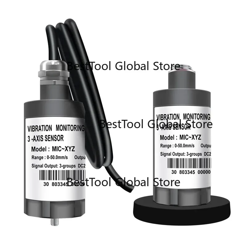 4-20mA Output 20mv 30mv 50mv 0-20mm/s Stainless Steel Industrial Piezoelectric Signal Accelerometer Vibration Sensor