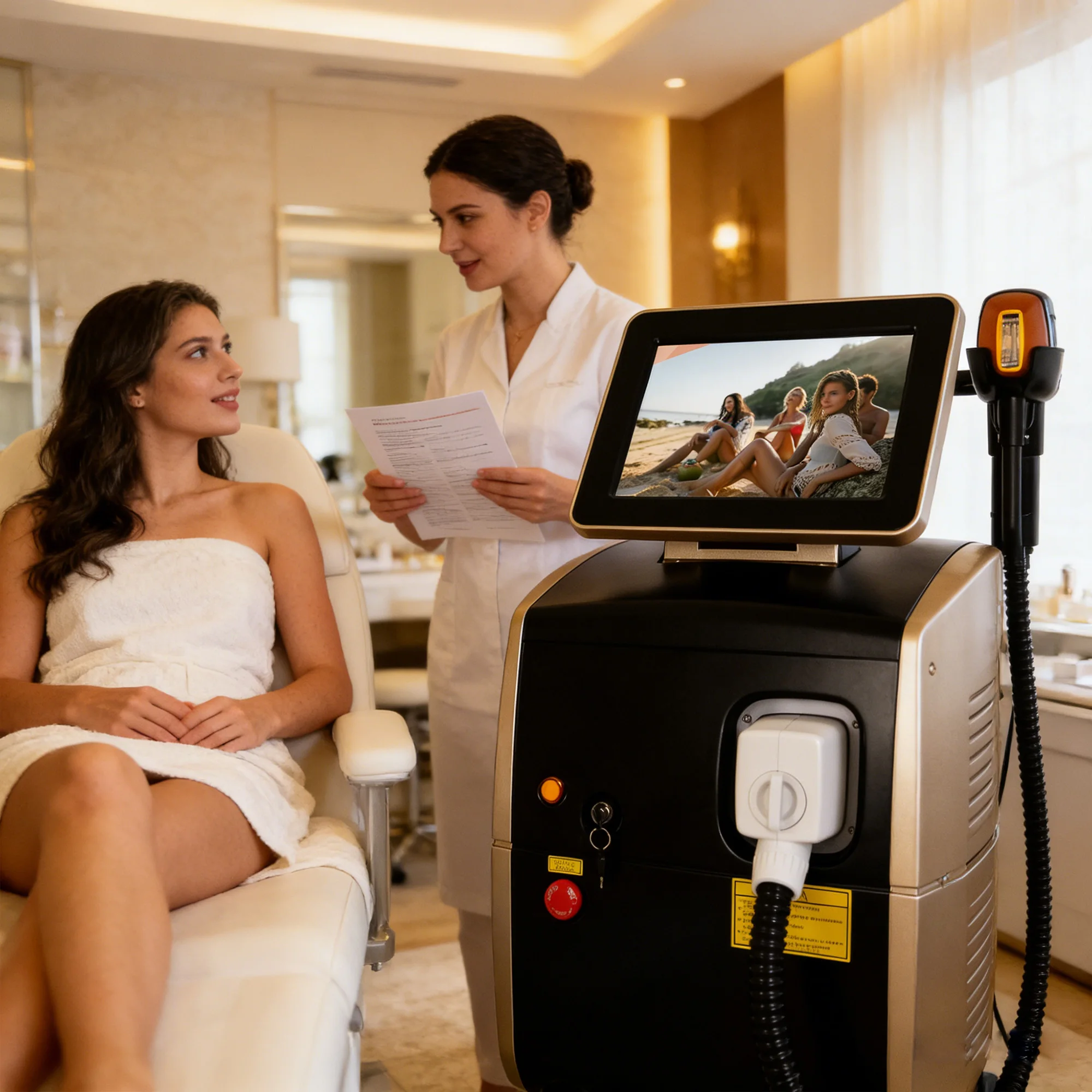 

3-Wave 4000W Laser Hair Removal Device 808/755/940/1064nm Diode Cooling for Permanent Hair Removal in Beauty