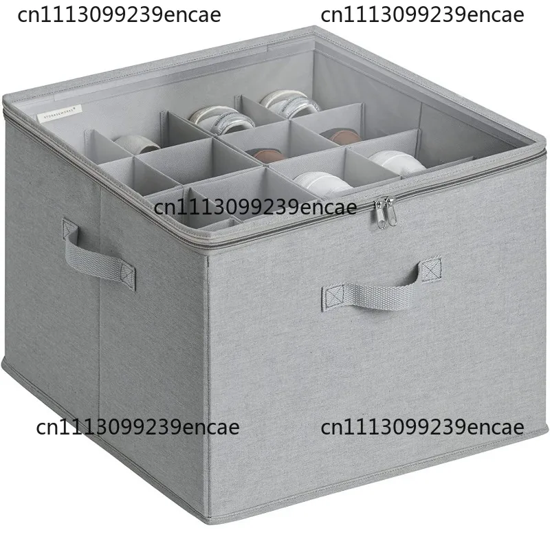 Suitable for wardrobe shoe storage rack 16 pairs of large shoe box storage box transparent foldable shoe storage box