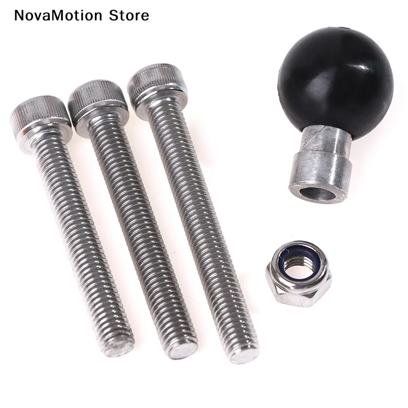 [NM]Motorcycle Handlebar Clamp Base 1 Inch 25mm Ball With M8 Screws For Ram Mount[NM]