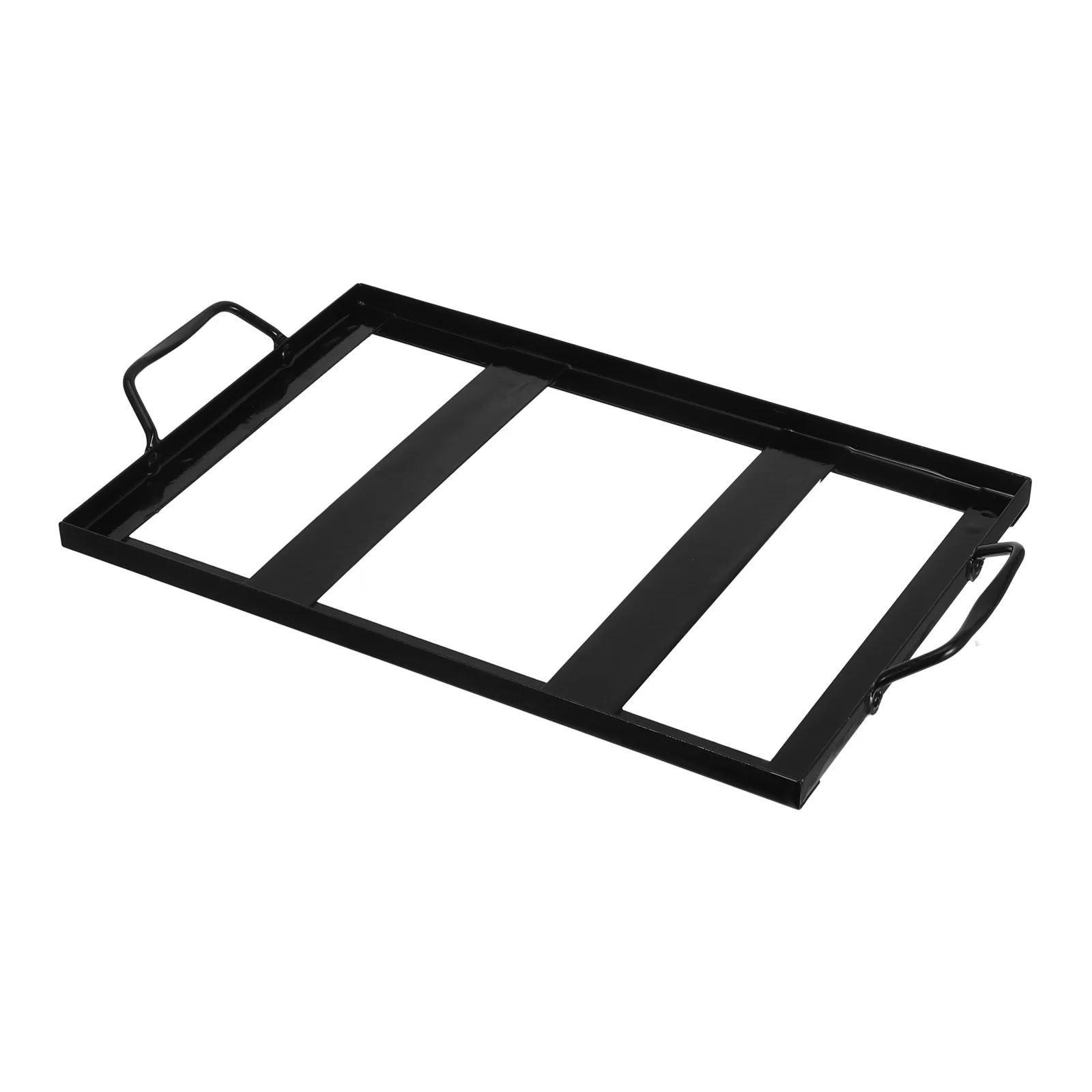 

Black Iron Enamel Barbecue Salt Plate Rack Sturdy Salt Block Holder for Outdoor Bbq Picnic Roasting Rack Barbecue Supply Kitchen