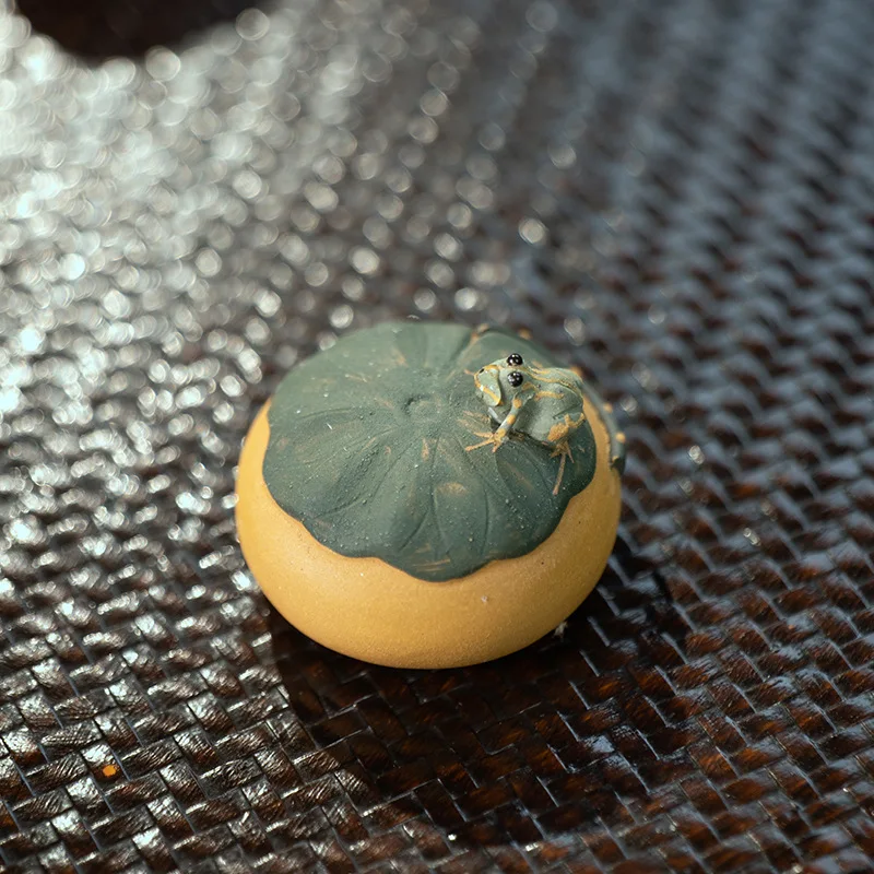 

Boutique Purple Clay Tea Pet Model Sculpture Tea Figurine Ornaments Handmade Crafts Home Tea Set Decoration Art New