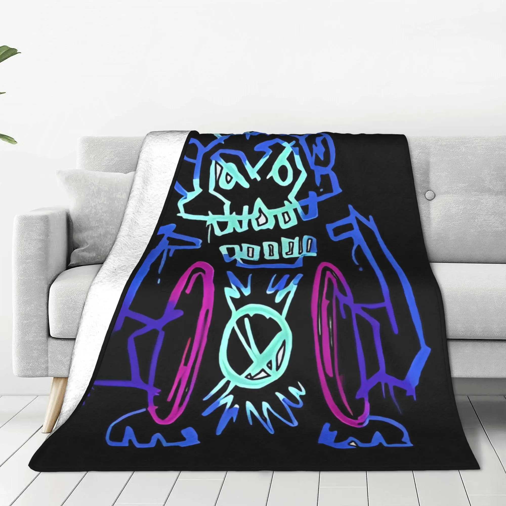 Arcane Jinx Graffiti Blanket  Fuzzy Awesome Warm Throw Blanket for Home Restaurant Spring Autumn