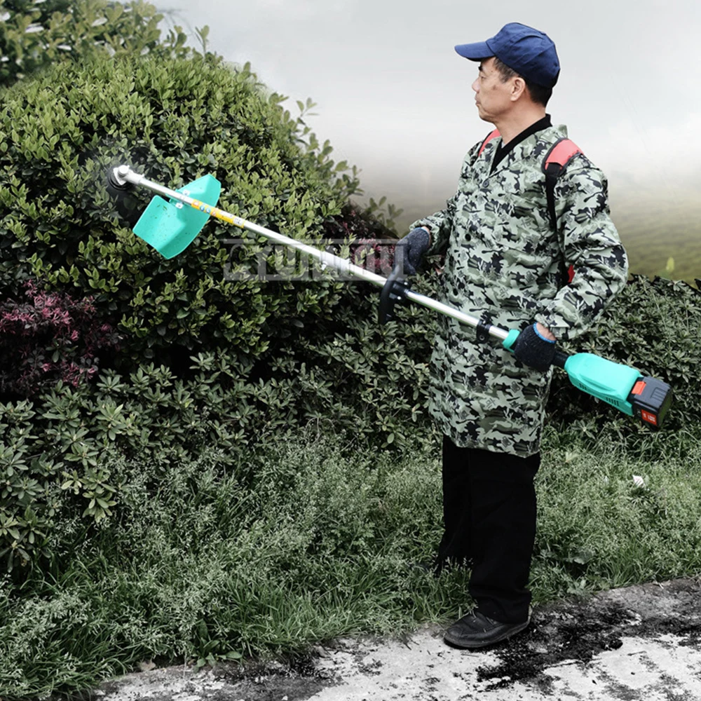 Cordless Grass TrimmerGarden Clearing and Weeding Machine,1200w Brushless Electric High-Power Lawn Mower 