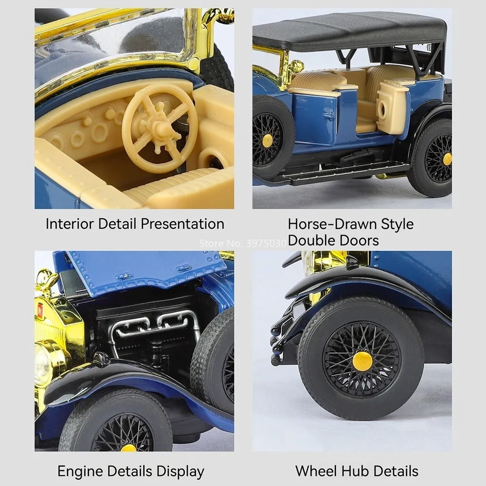 1:32 스케일 롤스로이스 팬텀 자동차 미니어처 모델 장난감 휠 충격 흡수 풀백 차량 모델 소년들이 좋아하는 장난감