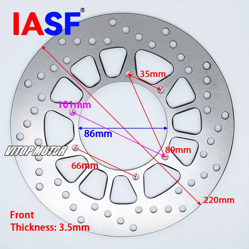 For Yamaha TW200 TW225 2001-2007 Serow 225 XT225 XT 225 XT225 1996-2003 Motorcycle Engine Brake Disc Disks Rotor Front & Rear