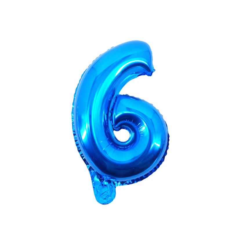 Paly toy 16/40 inch blue aluminum foil number balloons 0-9 numbers birthday party Valentine\'s Day decoration Children\'s Day