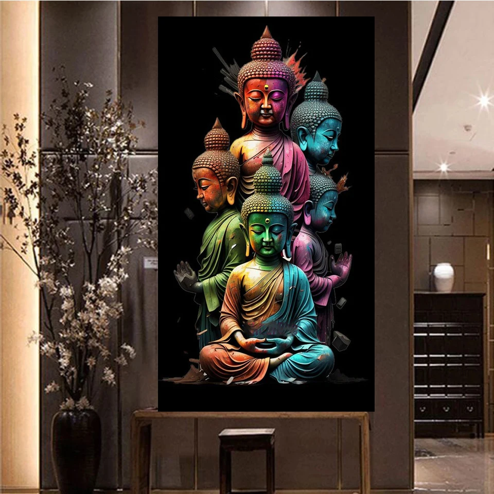 Color Buddha Kid 5D Diy Diamond Painting New 2023 Large China Religion God Full Diamond Mosaic Embroidery Crystal Picture V422