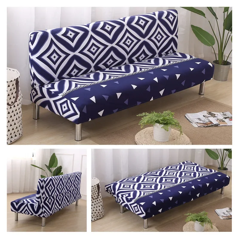 Slipcovers Sofa Tight Wrap All-inclusive Slip-resistant Armless Couch Sofa Covers For Living Room Stretch Sofa Bed Covers 2018