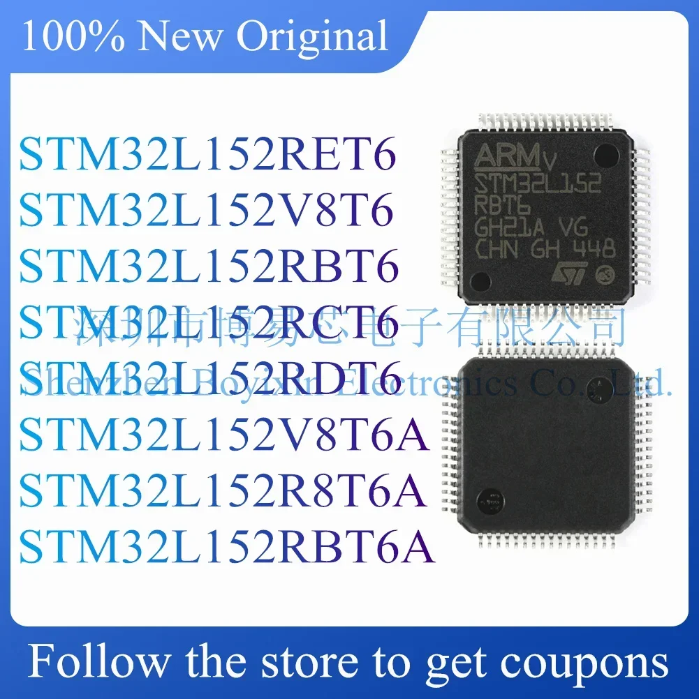 

NEW STM32L152RET6 STM32L152V8T6 STM32L152RBT6 STM32L152RCT6 STM32L152RDT6 STM32L152V8T6A STM32L152R8T6A STM32L152RBT6A