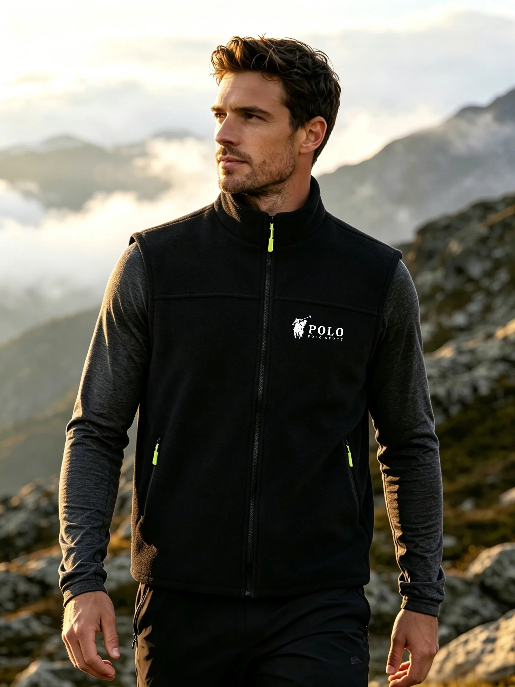New style vest jacket Men's thick winter/autumn model with windproof function Vest coat