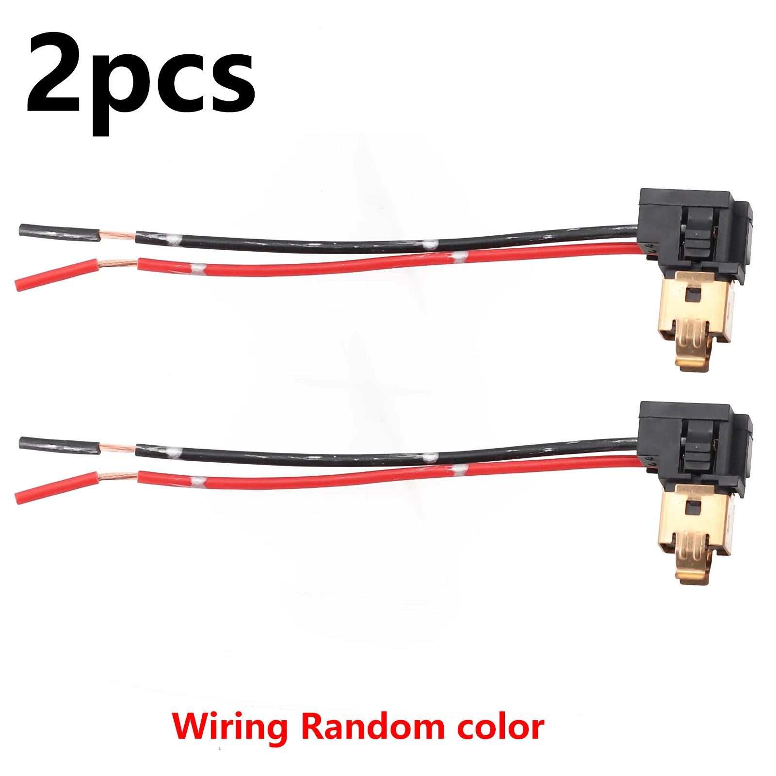 Pair of H1 H3 Socket Wiring Harness Adapters for Automotive LED Headlights with 12V Power Source Compatibility