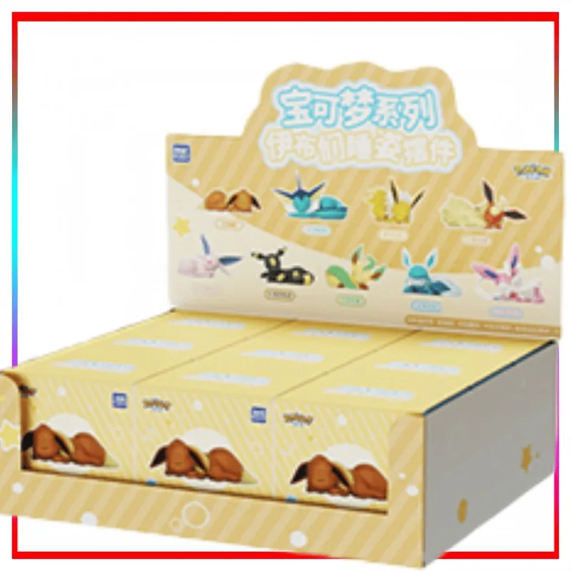 

TOPTOY Eevee Figurine Sleeping Pose Decoration Cartoon Eevee Desktop Ornament Anime Merchandise Holiday Gift Casual Fashion