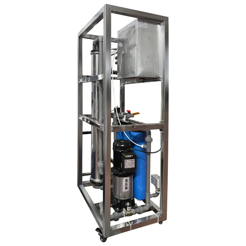 250LPH-10000LPH Reverse Osmosis RO Water Treatment Machine 220V Membrane Pump PLC PP Material Quality Filter Housing Core