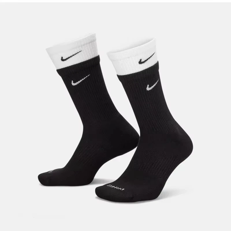 

Nike Everyday Plus Cushioned Raining Sports High Socks 1 Pair Combination Black S M L DD2795-011