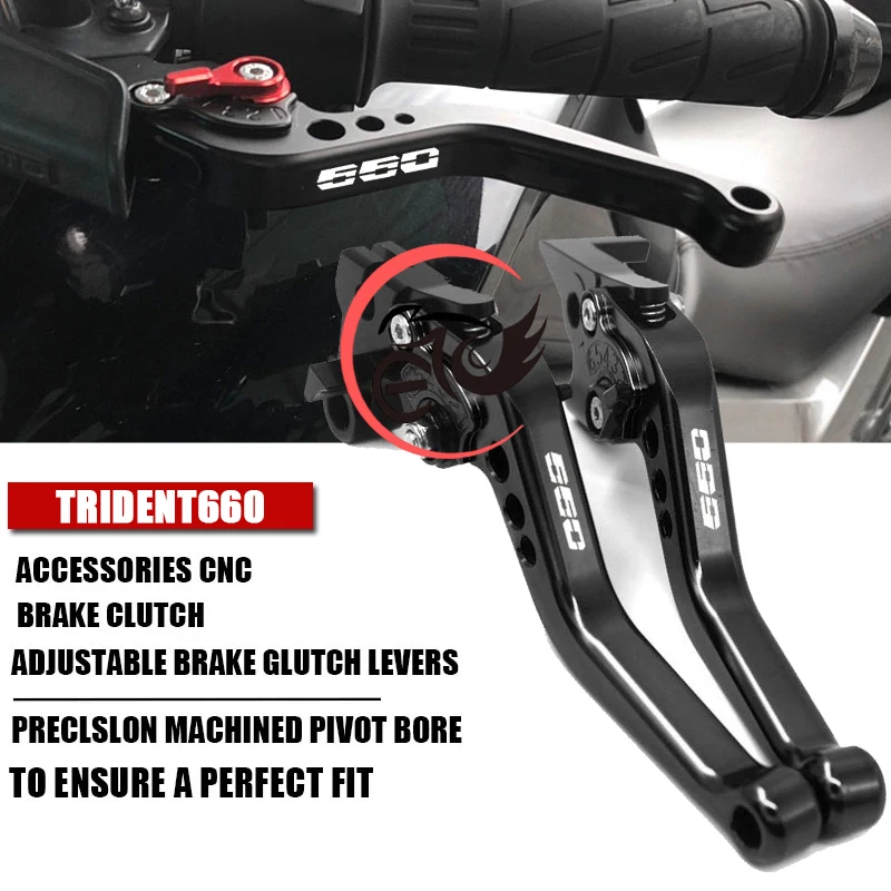 

FOR Triumph Trident660 Motorcycle CNC Brake Levers 9 Colors Adjustable Handle Custom Logo 2021-2022 Model
