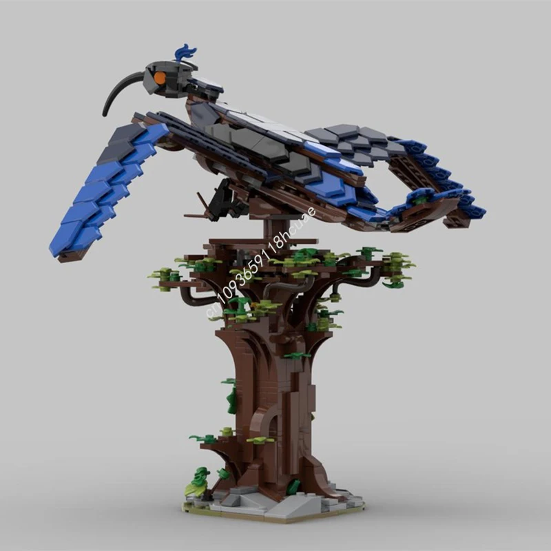 ตัวต่อ MOC นกสีฟ้า 600 ชิ้น ของเล่นประกอบชุดคริสต์มาส ของขวัญไอเดียสร้างสรรค์ ตัวต่อเสริมพัฒนาการเด็ก ของขวัญวันเกิดเด็ก