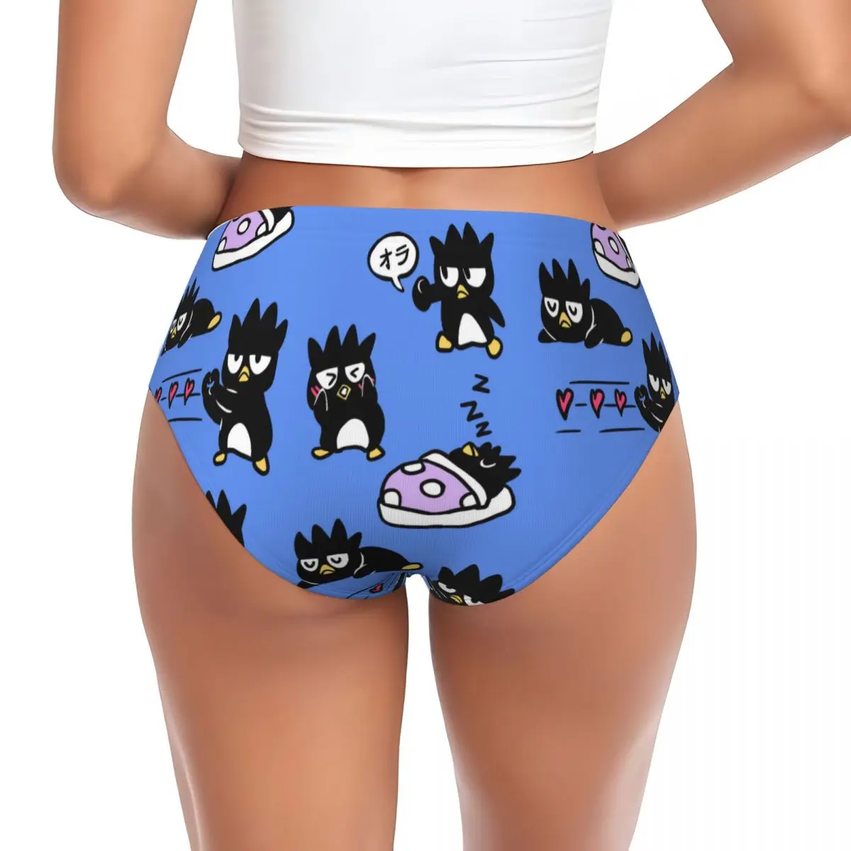 Custom Bad Badtz Maru Anime Brief Panties Women Comfort Stretch Underwear