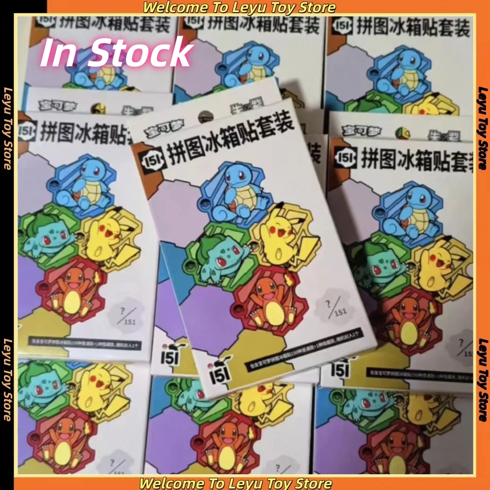 

Original Pokemon PTCG Trading Cards 151 Scarlet & Violet Series Jigsaw Fridge Magnets Puzzle Simplified Chinese Gifts Toys