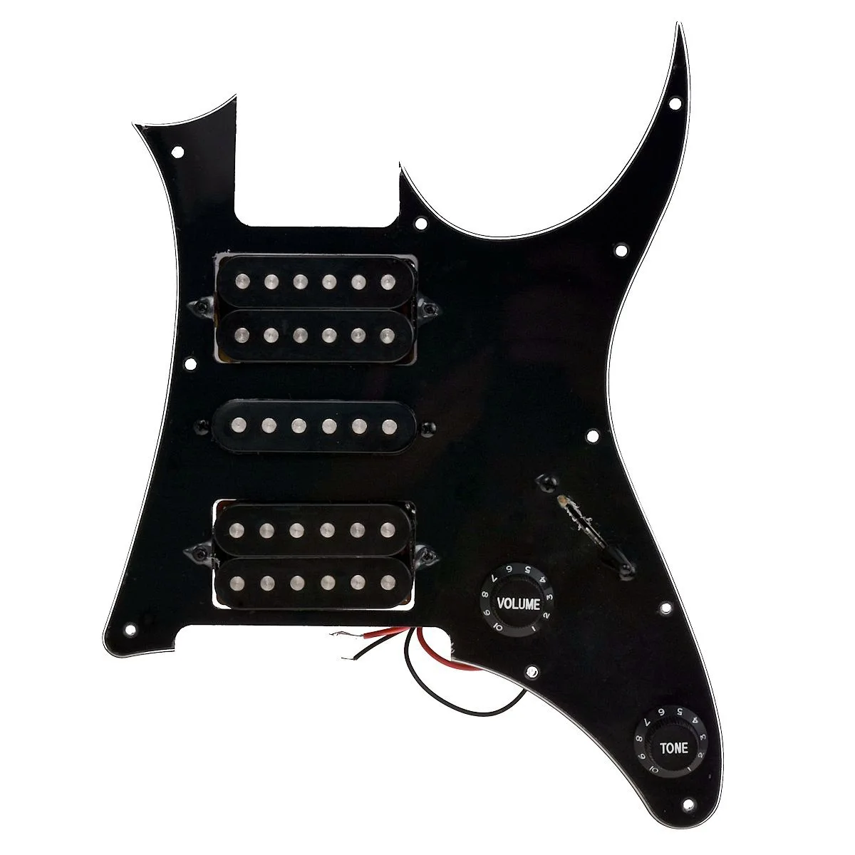 Guitar 3-Ply White HSH Loaded Pickguard Assembly Volume Tone Guitar Prewired Pickguard Pickups & Hardware Guitar Parts