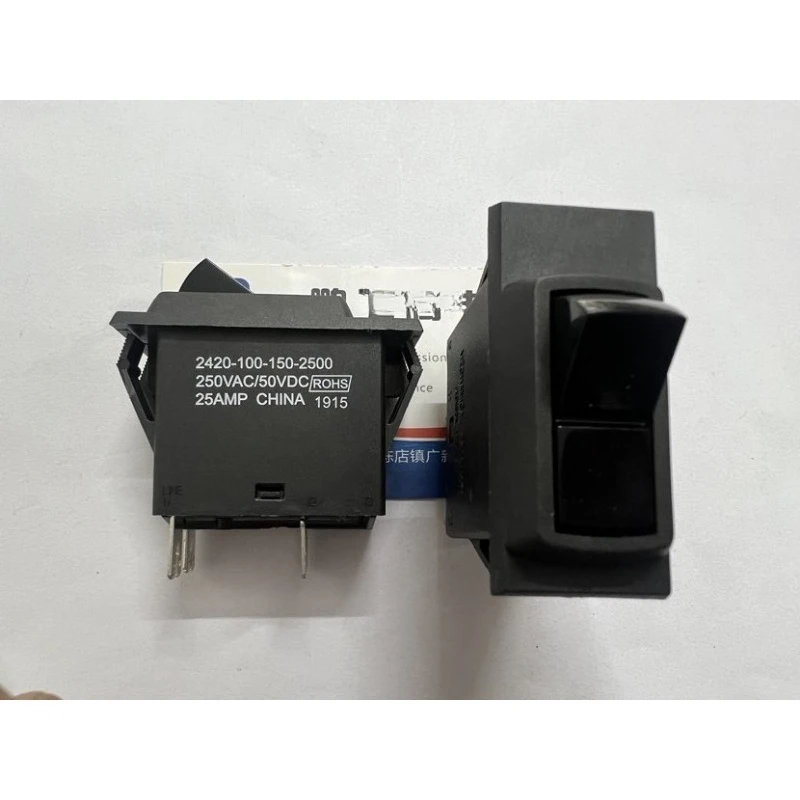 (Suitable for Taiwan JOEMEX 2420-200-147-2000) Circuit breaker ship type rocker power switch 4-pin 2-gear 20A