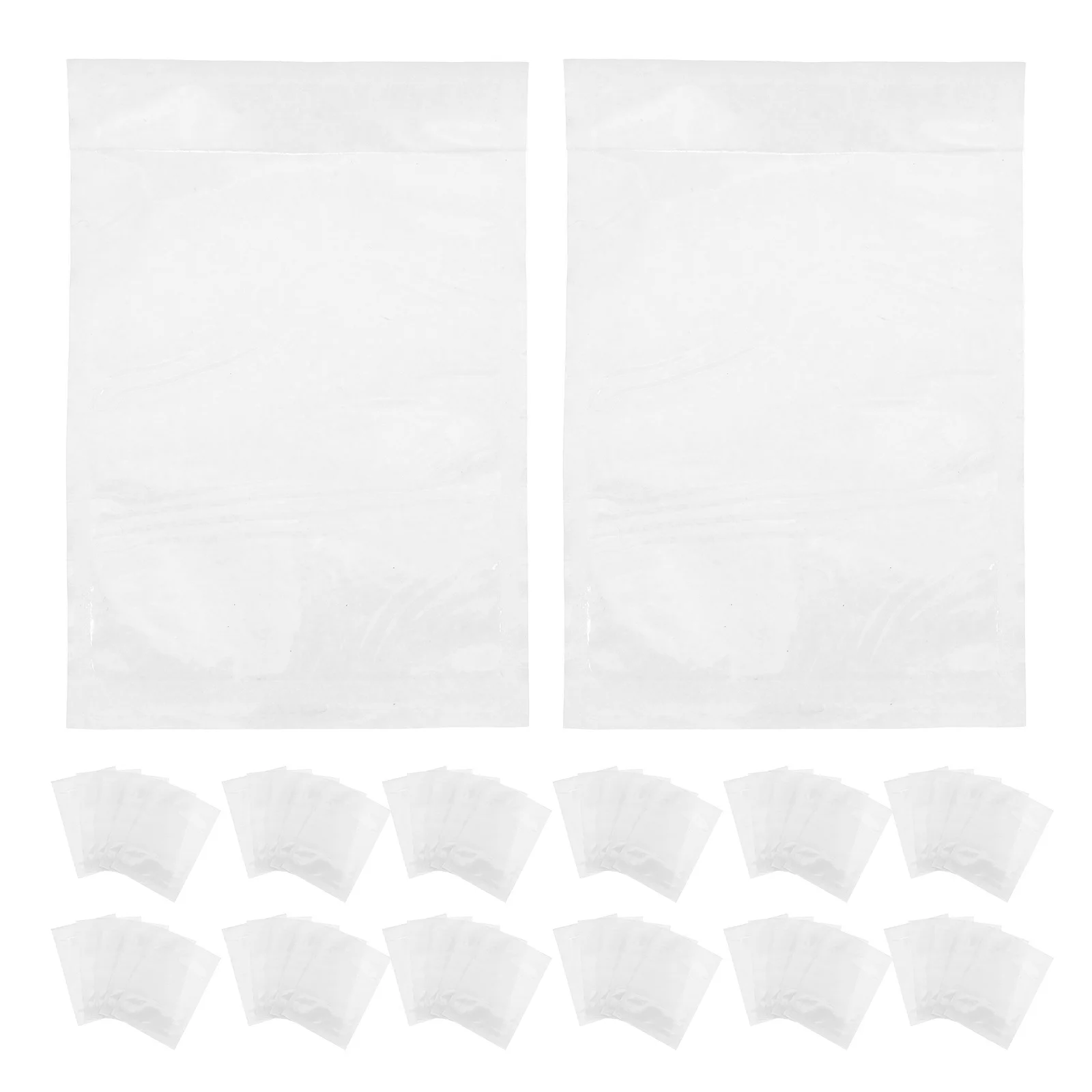 

100Pcs Transparent Packing List Envelopes Self-Adhesive Waterproof Pouches for Shipping Labels Invoices Document Protection