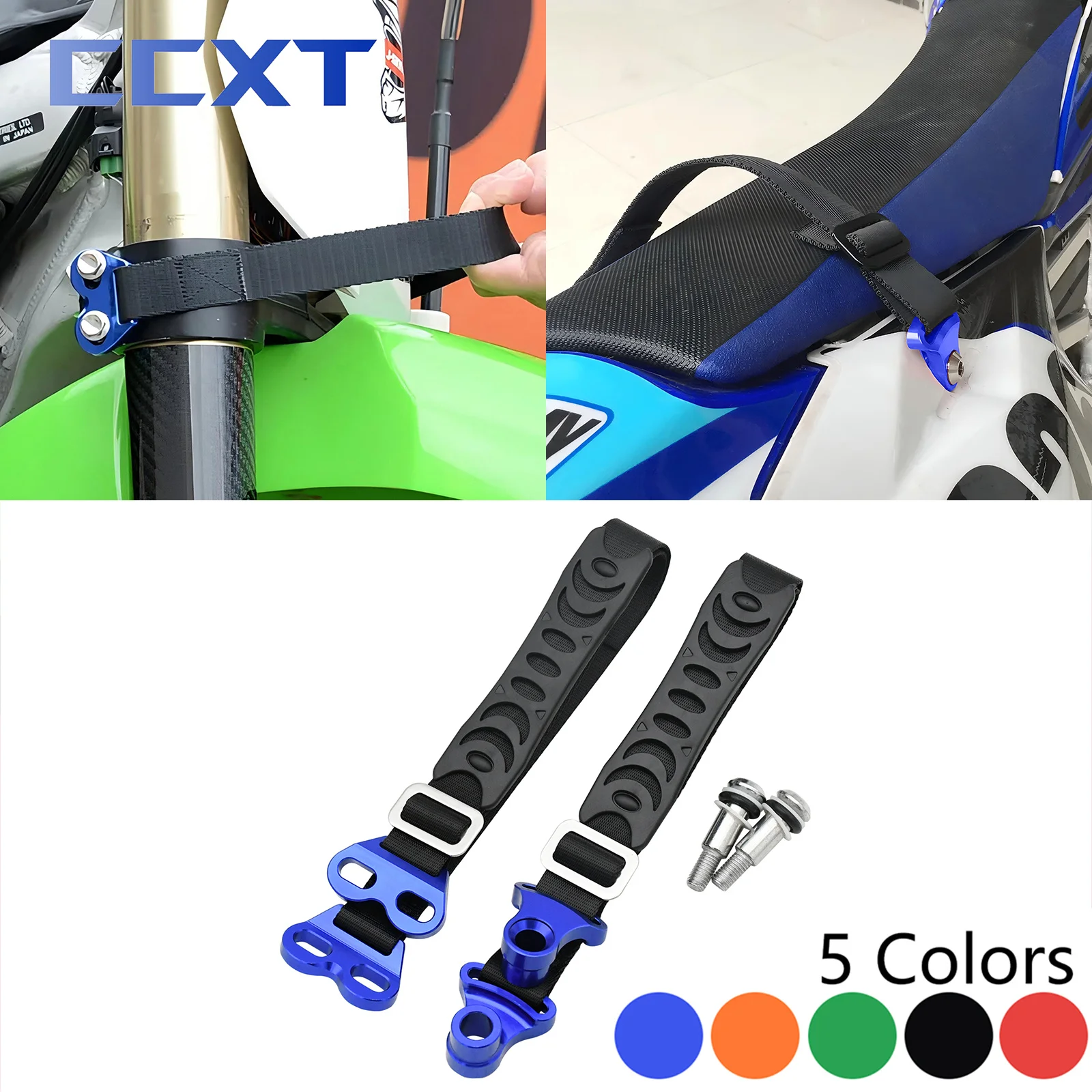 Ceinture de traction de sauvetage avant et arrière pour Motocross, pour Kawasaki Honda Suzuki KTM Yamaha YZ250F YZ450F YZ250X YZ450X WR250F WR450F