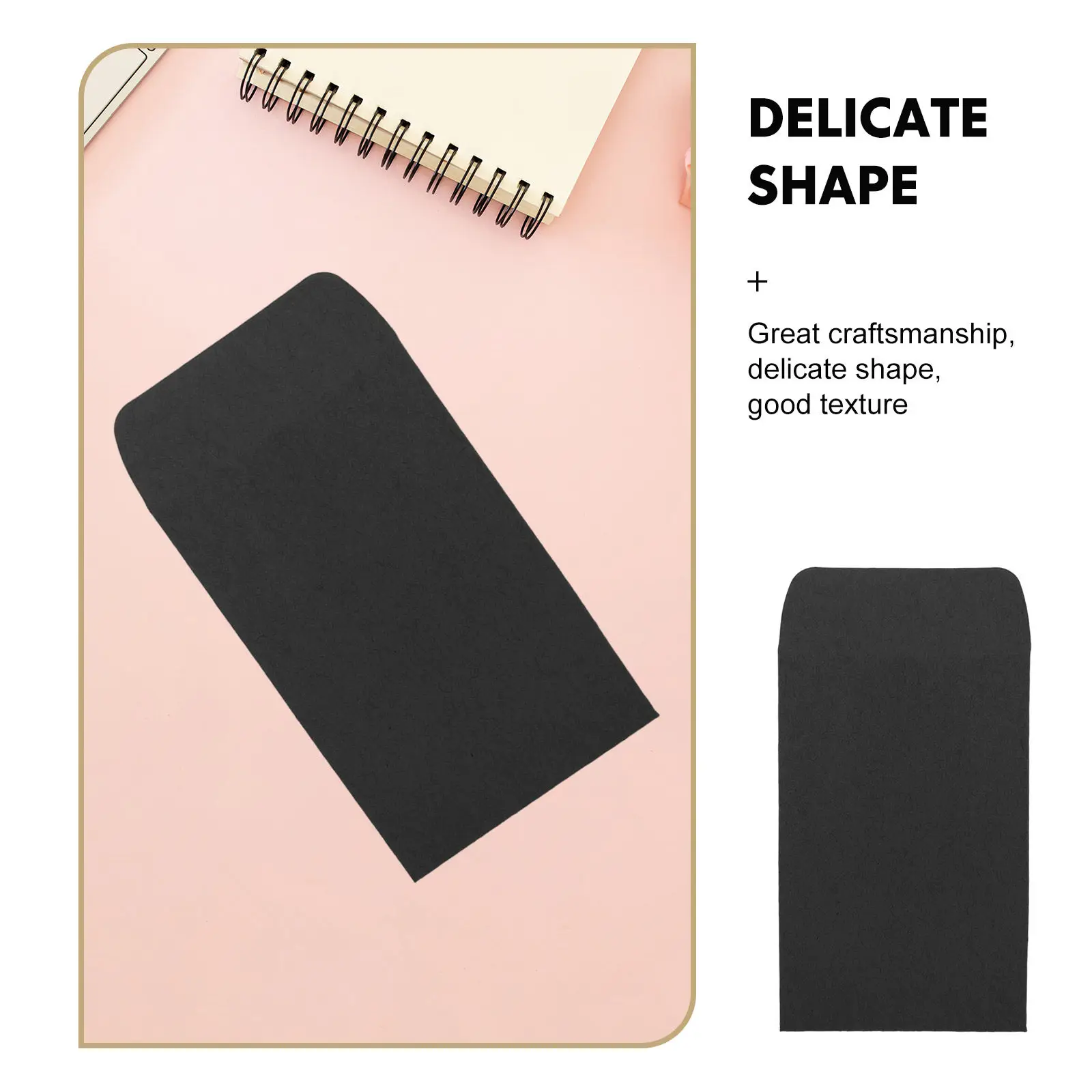 100Pcs Chinese Style Blank Envelopes Small Craft Paper Envelopes for Wedding Invitations Money Seed Packet Favor Cards Office