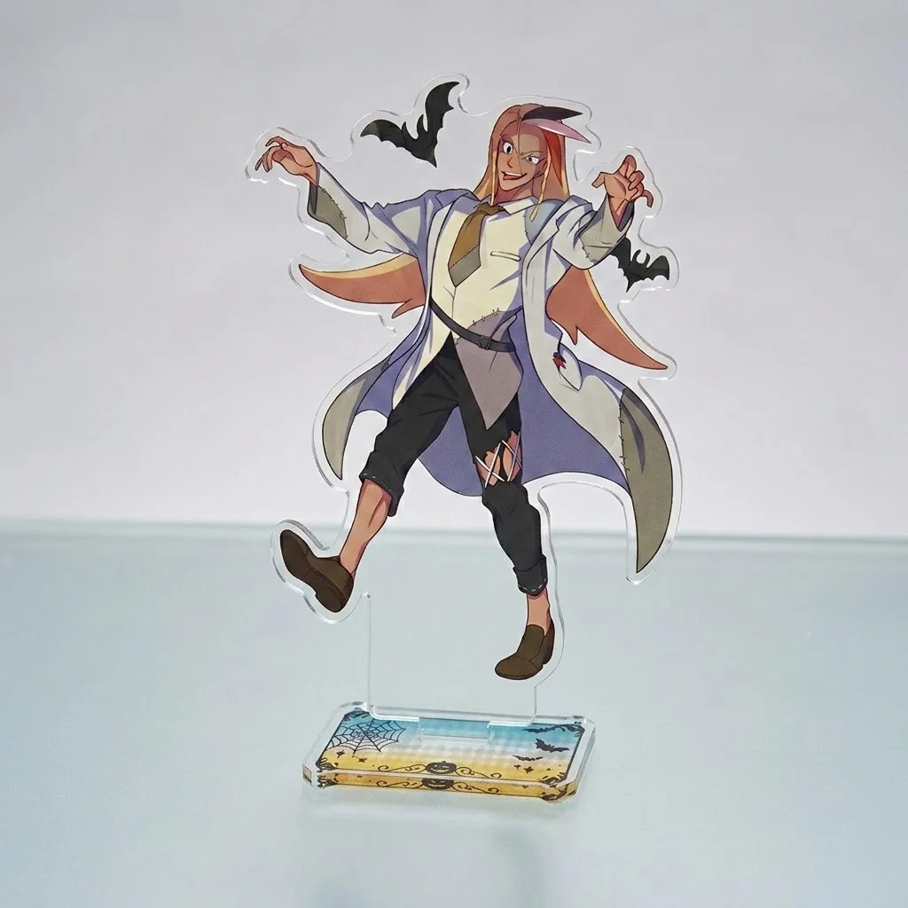 Inazuma Eleven GO Tsurugi Kyousuke Acrylic Stand 15cm Key ChainFigure Halloween Ver. Anime Desk Decor Collectible Gift