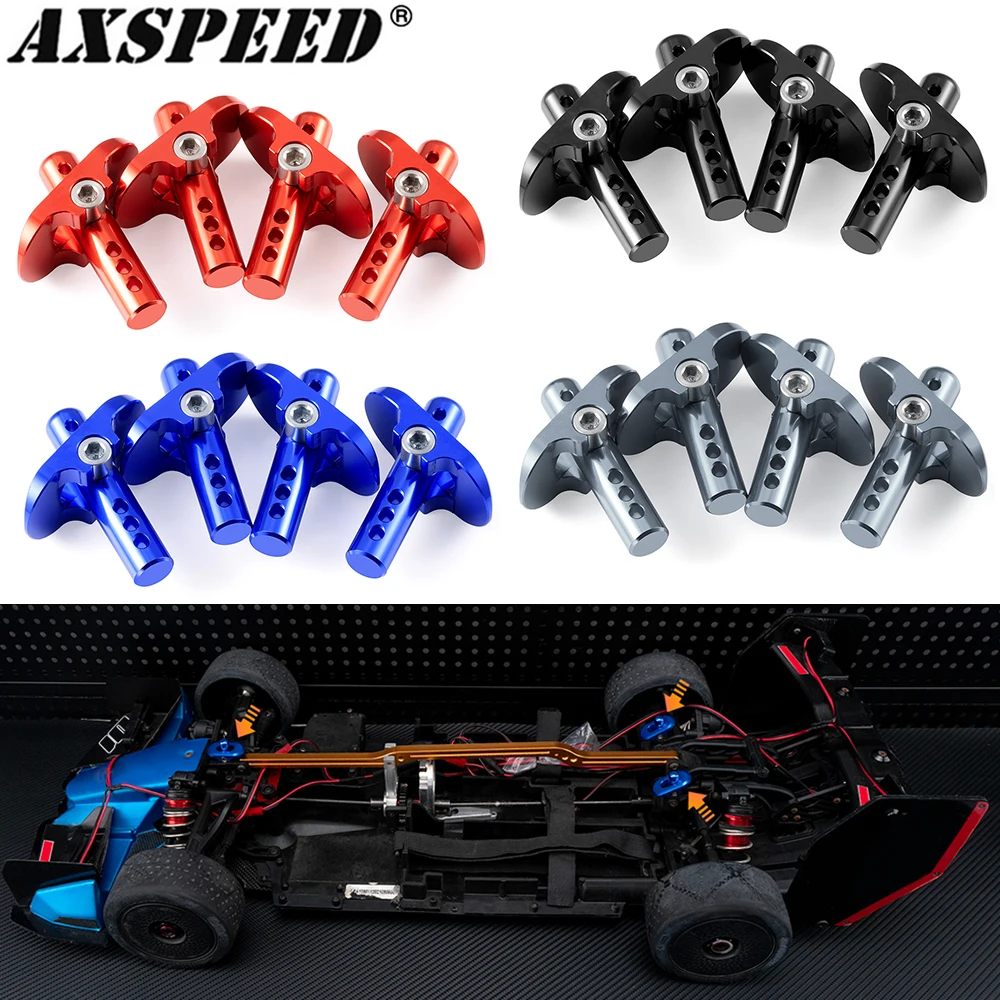 

AXSPEED 4 шт. алюминиевое крепление для кузова для A-RRMA 1/7 FELONY 6S, 1/8 VENDETTA 3S, 1/8 Infraction BLX 3S, обновленные детали