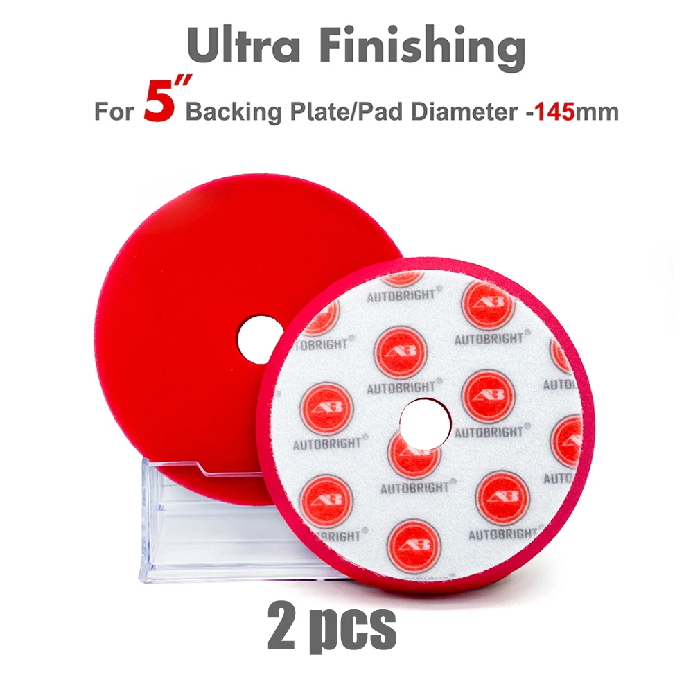 AUTOBRIGHT 5"6"7" inch Auto DA Polijstpads Dubbele Actie Polijstmachine Accessoires Auto Reiniging Beauty Auto Polijstmachine Schuim Wax Pads