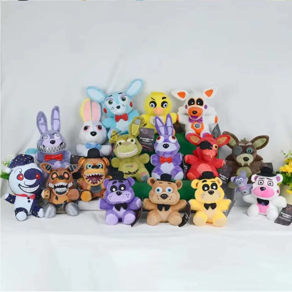New Five Night At Freddy Fnaf Cute Plush Toys Game Doll 18CM Bonnie Bear Foxy Cartoon Stuffed Doll Freddy Toy For Children Gifts