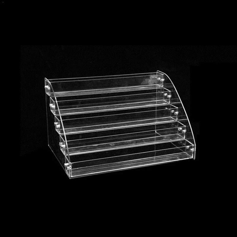 5 Tiers Clear Acrylic Liquid Pigment Bottles Storage Box Organizers Lipstick Jewelry Display Holder Nail Polish Rack