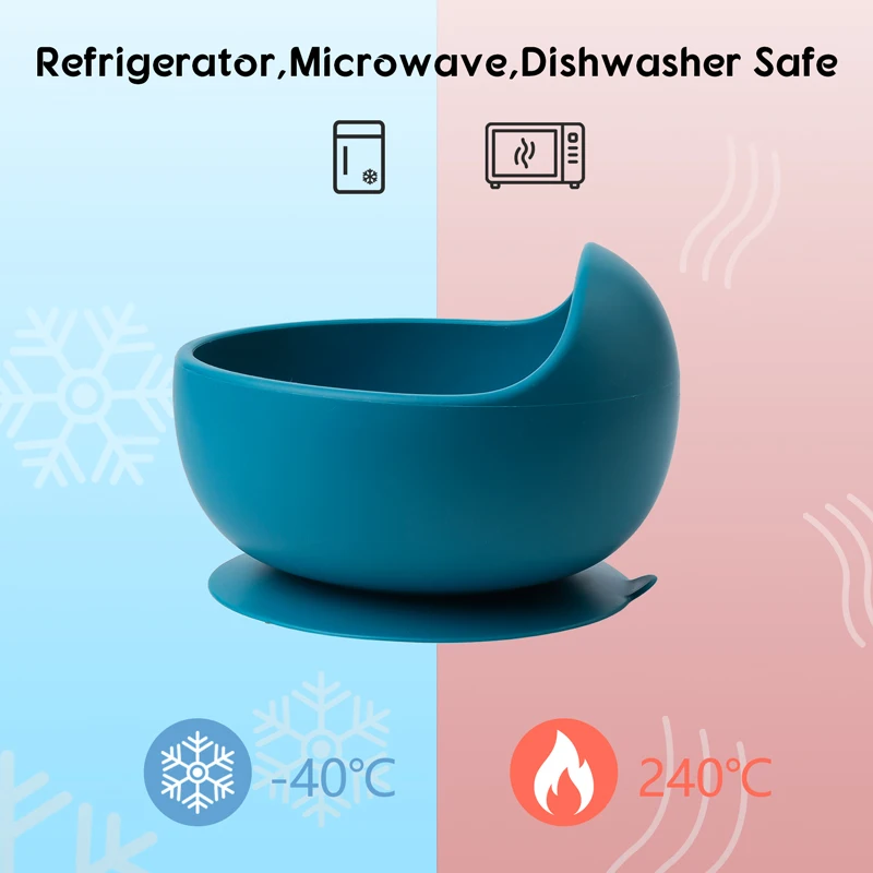 TYRY.HU-Bols à ventouse en silicone pour enfants, Britware pour bébé, ApprentiCumbria alimentaire complémentaire pour tout-petits