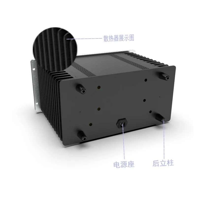 عتبة أمريكية SA3 مضخم صوت فارغ لتقوم بها بنفسك صندوق الإسكان فئة هيكل كبير بمقبض 480*315*220 مللي متر