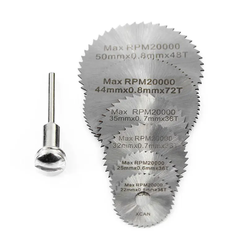 7pcs lâminas de corte HSS cortam madeira, plástico, cobre, alumínio e metais macios com facilidade!