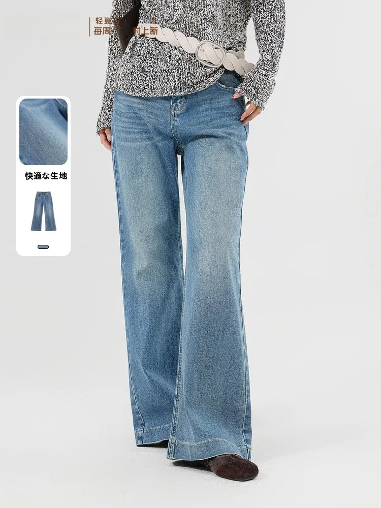 

Retro Slim Flare Wide Leg Jeans Denim Bell Bot Trousers Spring 2026 New Arrival Memory's Start Casual Zipper Sle Ladies ...