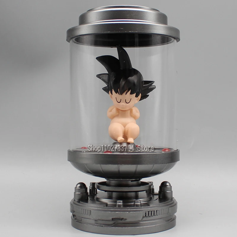 18cm Anime Goku Dragon Ball figure GK Kid Son Goku Action Figures Petri Dish Luminous PVC Collection Model Toys regali di compleanno