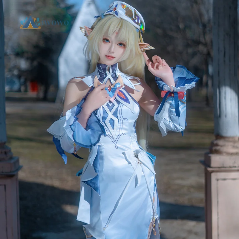 

Game Genshin Impact New Nicole Reeyn Cosplay Costume Women Girls Sexy Elegant Uniform Halloween Party Role Play Dress Suit