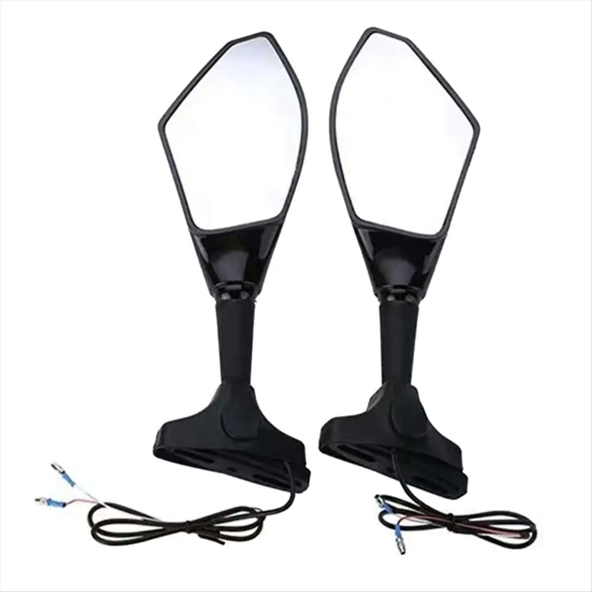 A23Z Motorcycle Side Mirror with Steering Indicator Light for the Screw Position is 2.2cm-6.5cm Motorcycle Modified Mirror