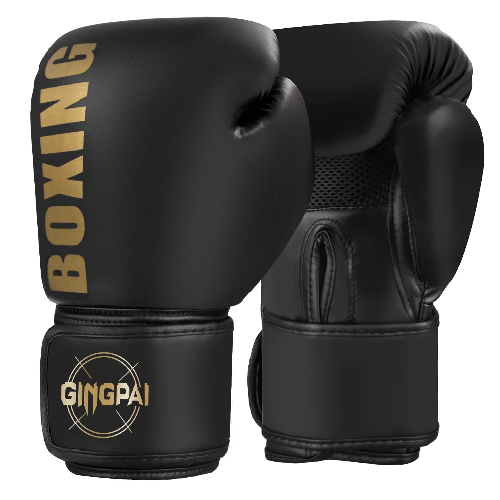 Guantes de boxeo profesionales para adultos, manoplas de lucha Sanda Muay Thai, bolsa de arena de entrenamiento, MMA, 6/8/10/12oz