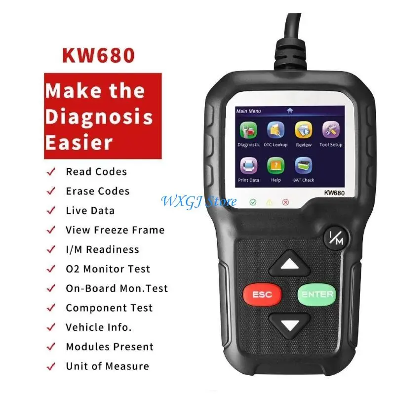 

37JE OBD2 CAR сканер OBD AUTO TOOL OBD 2 Диагностический инструмент Многофункциональный код чтения кода