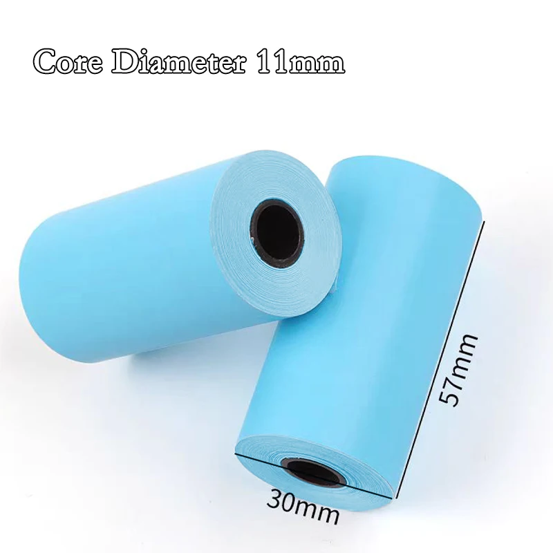 6/9Roll 57*30mm Children's Color Thermal Paper Label Inkless Sticker Paper Colorful Photo For PeriPage PAPERANG Mini Portable HD