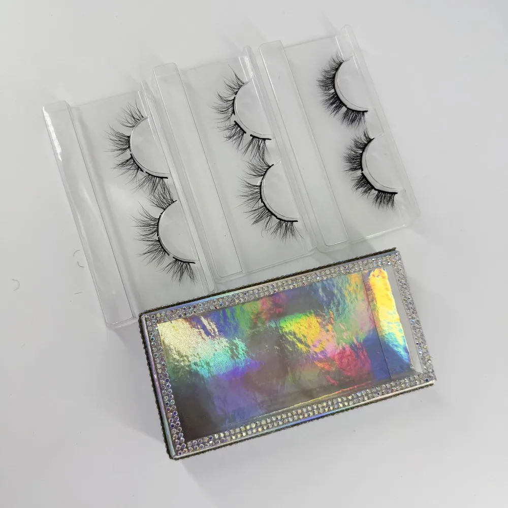 クラスターまつげ卸売ラッシュクラスタープライベートラベルバンドセグメントまつげDIYラッシュミンクまつげ