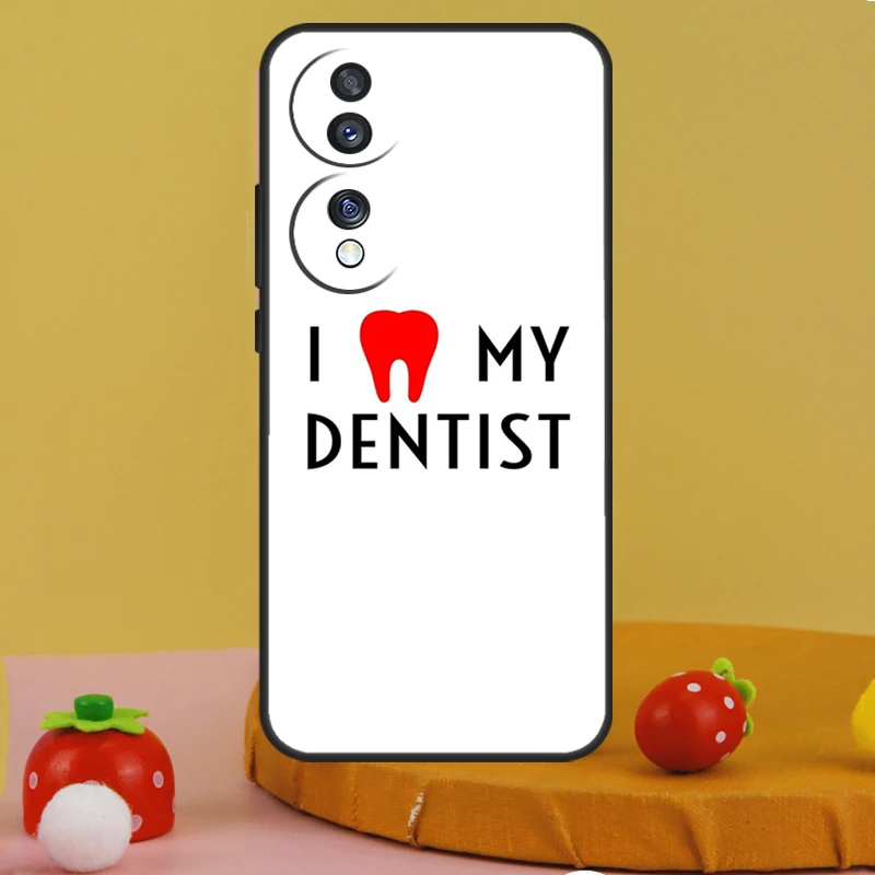 Cute Dentist Teeth Case For Honor 200 Pro X9c X9a X8a X7a X6a X7 X8 X9 X8b X9b 50 70 90 Magic 6 5 Lite Cover