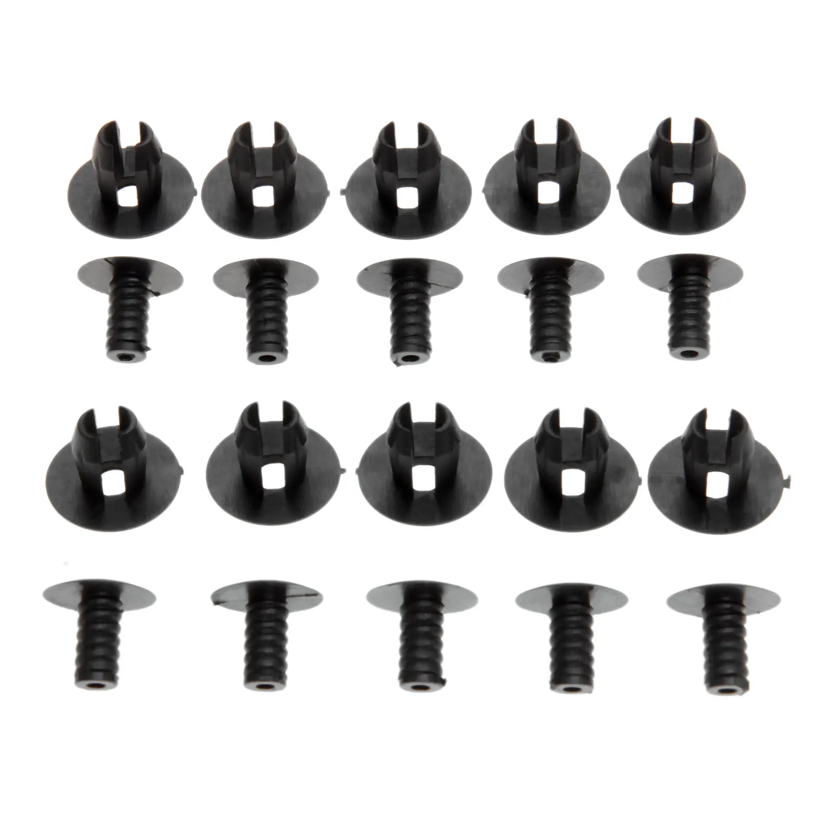 50x Auto Fastener Trim Panel Lining Clips Fit 9mm Hole For T4 T5 Transporter Eurovan Car Plastic Rivets Automobile