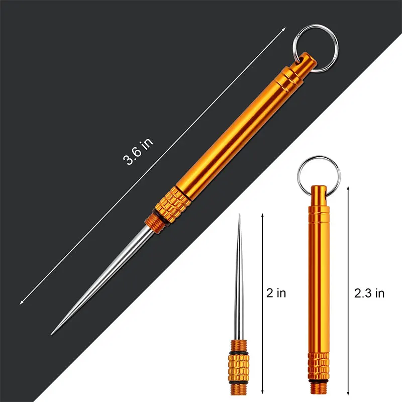 Palito de metal com suporte protetor, reutilizável, adequado para piquenique ao ar livre e Camping, 10Pcs